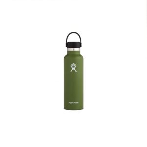 Botella Hydroflask 21 Oz Standard Mouth Flex Cap - Olive, 21oz/621 mL