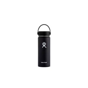 Hydroflask 18oz Wide Mouth w/Flex Cap Black