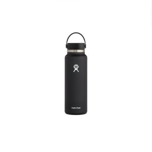 Botella Hydroflask 40oz/1182mL Wide Mouth w/Flex Cap 2.0 Black