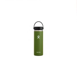 Hydroflask 20oz / 591mLWide Mouth 2.0 Flex Cap Olive