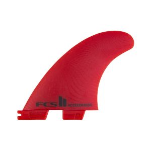 FCS II Acelerator Neo Glass RED tri fins