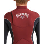 Billabong Boys Absolute 5/4mm Natural Chest Zip Wetsuit - Imagen 4