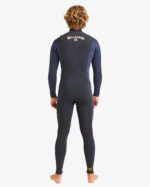 Billabong Absolute 4/3mm Natural Chest Zip Wetsuit Dark Navy - Imagen 2