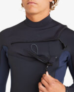 Billabong Absolute 4/3mm Natural Chest Zip Wetsuit Dark Navy - Imagen 4