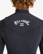 Performance-driven Billabong Absolute 4/3mm wetsuit featuring graphene lining and GBS seams for warmth and flexibility