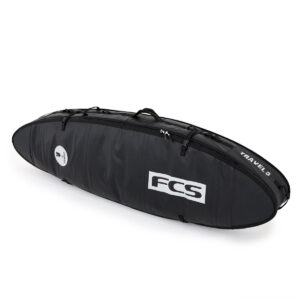 FCS Travel 3 All Purpose 6'3" Black/Grey | Funda de Viaje para Tablas de Surf | Alta Protección y Durabilidad