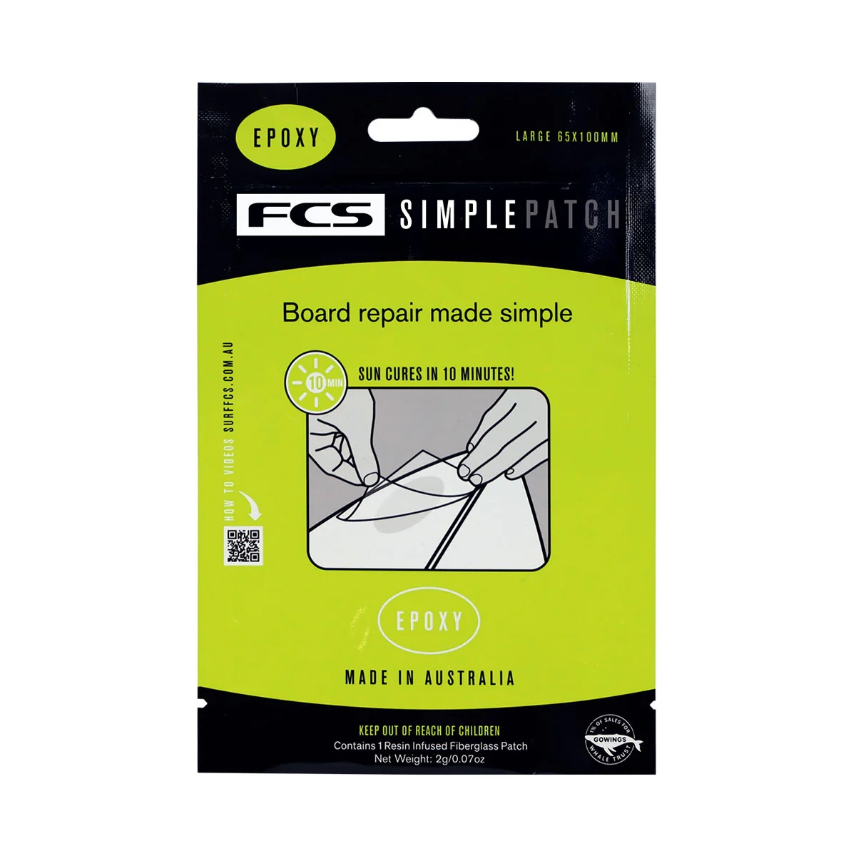 FCS-Simple-Patch-EPS_1200x FCS Simple Patch Repair Patch Epoxy | Parche Reparación Tabla Surf Epoxy - Imagen 1